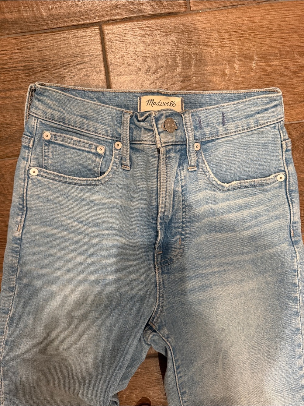 Madewell Light Wash High-Rise Skinny Jeans - Picture 2 of 5